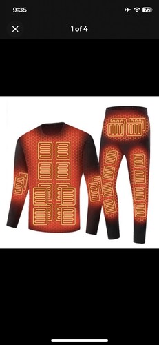 Heated thermal underwear - heated, underwear-usb