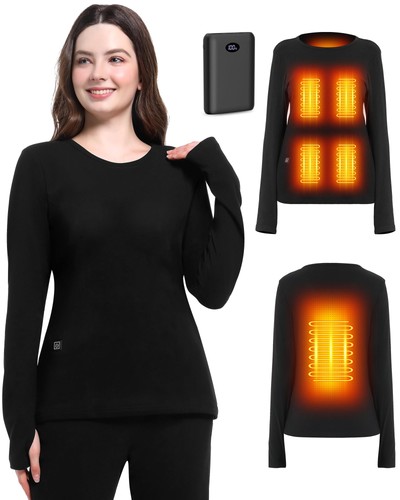 Heated thermal underwear tops - thermal,